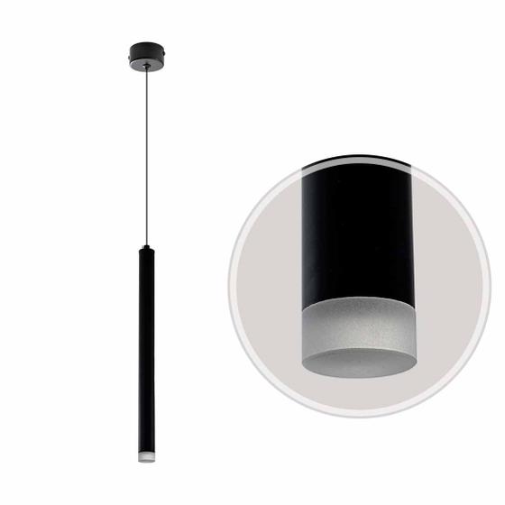 Imagem de Pendente Tubo Preto LED 5W Luz Quente DCD02160D SINDORA ST2970