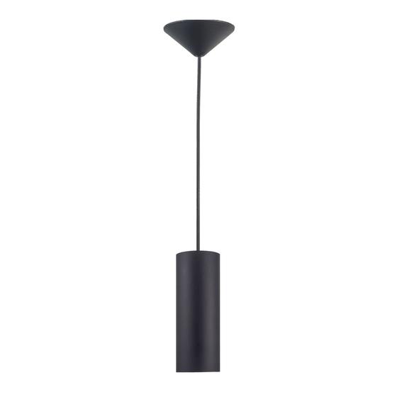 Imagem de Pendente Tubo Rohr - Preto 20cm