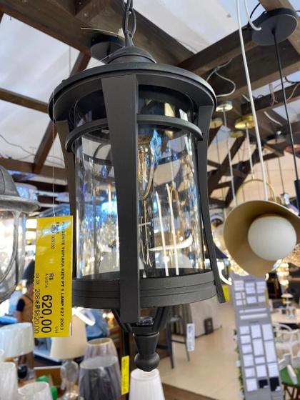 Imagem de Pendente Tupiara Kiev Pt 1 Lamp E27 2003 Ep Pt