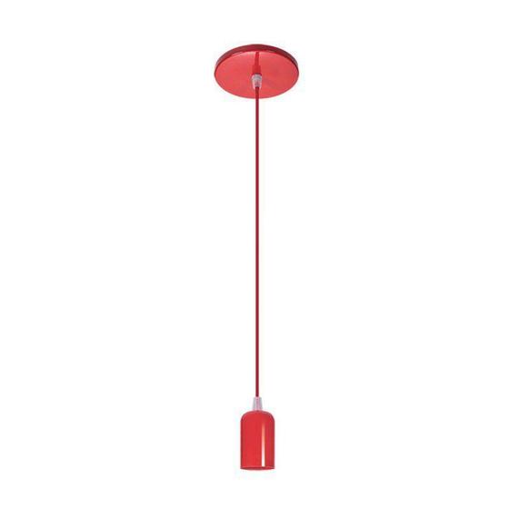 Imagem de Pendente Uno Colore Vermelho E-27 - Opl