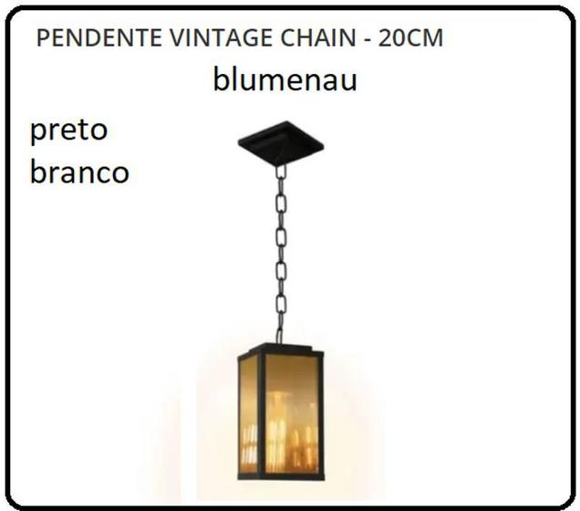 Imagem de Pendente vintage chain - 20cm branco