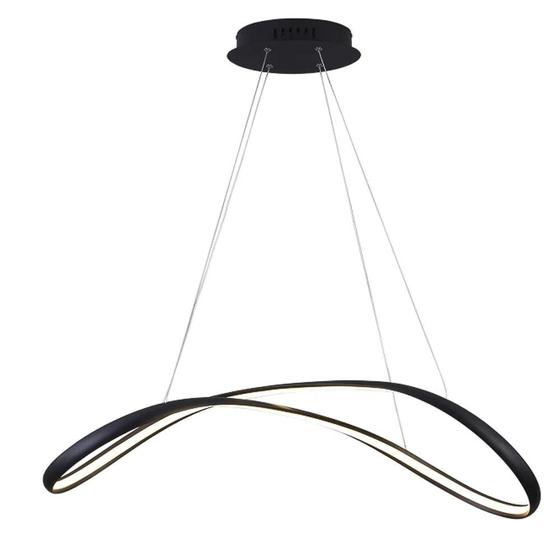 Imagem de Pendente zig preto (c)88cm (l)32cm (a)22cm 1x35w 3000k 1800lm - tp002b