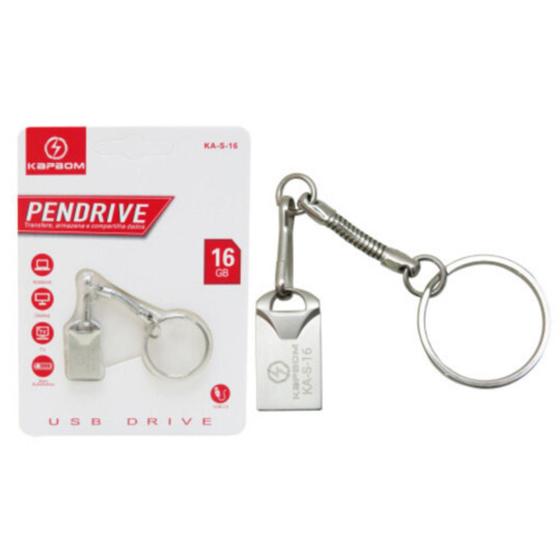 Imagem de Pendrive 16gb kapbom metal fit ka-s-16