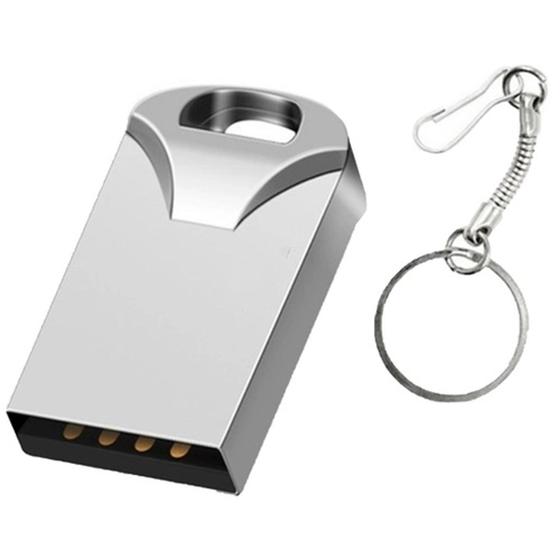 Imagem de Pendrive 4gb mini stick chaveiro prata 2.0 