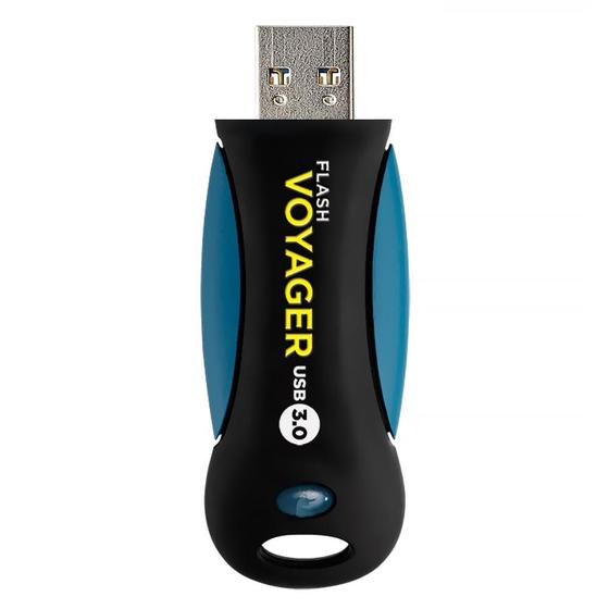 Imagem de Pendrive Corsair Flash Voyager 64gb Usb 3.0 - Preto / Azul (cmfvy3a-64gb)