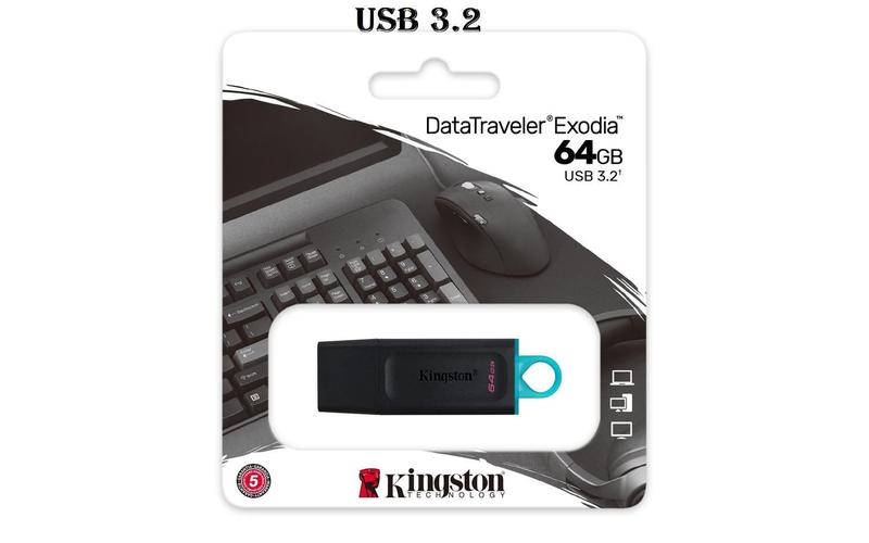 Imagem de Pendrive Kingston Datatraveler Exodia Dtx 64gb Usb 3.2