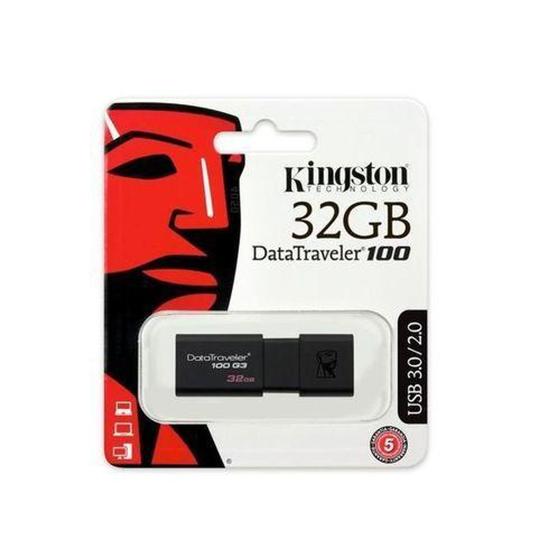 Pendrive kingston dt100g3 32gb 3.0 2 Menor preço em Pendrive kingston dt100g3 32gb 3.0 2