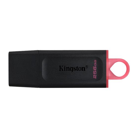 Imagem de Pendrive Kingston DTX/256 / 256GB / USB 3.2 - Preto