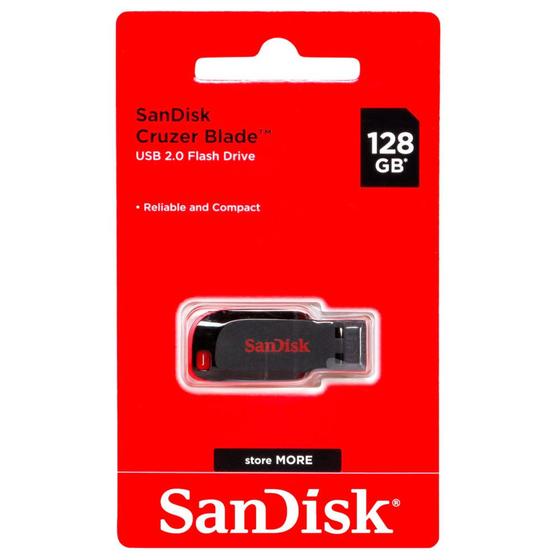 Pendrive sandisk 128 gb Menor preço em Pendrive sandisk 128 gb