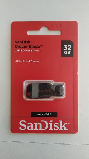 Pendrive SanDisk 32 GB Menor preço em Pendrive SanDisk 32 GB