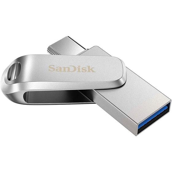 Imagem de Pendrive Sandisk Ultra Dual Drive Luxe USB 3.1 USB-C 128GB 150MB/s