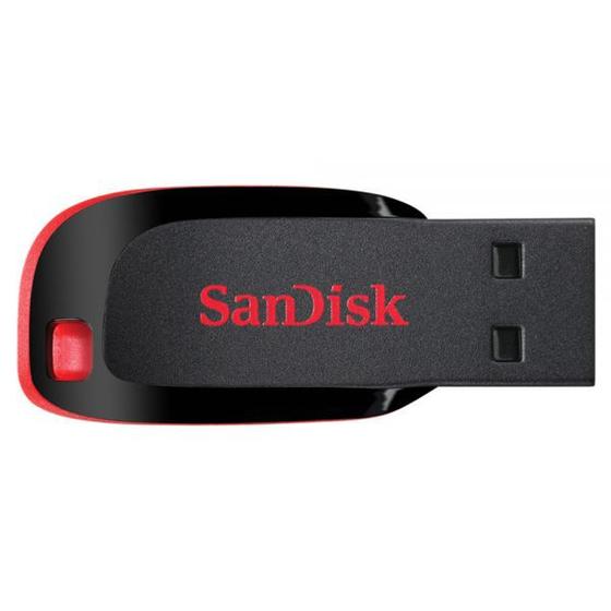 Pendrive Sandisk Z50 Cruzer Blade 8 Gb - Preto Menor preço em Pendrive Sandisk Z50 Cruzer Blade 8 Gb - Preto