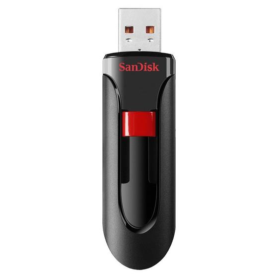 Imagem de Pendrive Sandisk Z600 Ultra Cruzer Glide 128 GB - Preto / Vermelho