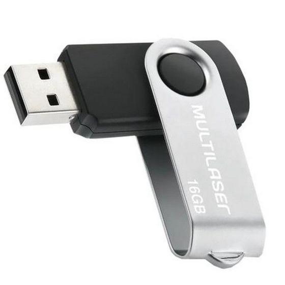 Imagem de PENDRIVE TWIST PRETO 16GB - 10 anos de garantia!