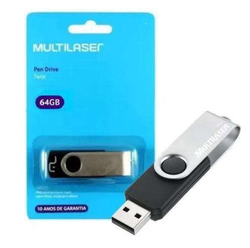 Imagem de Pendrive Twist Preto 64Gb Multilaser