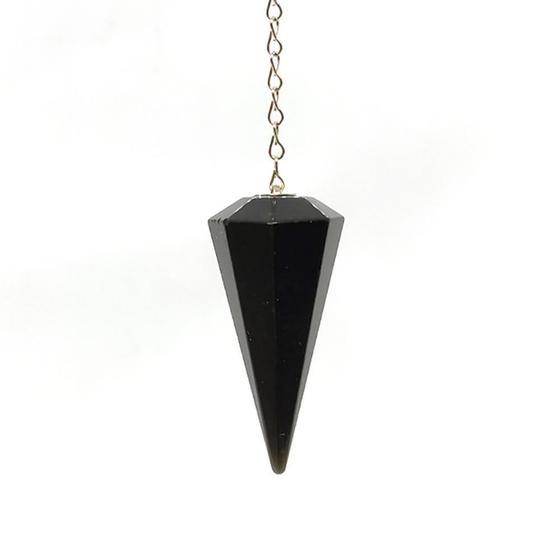 Imagem de Pêndulo De Cristal Natural Obsidiana