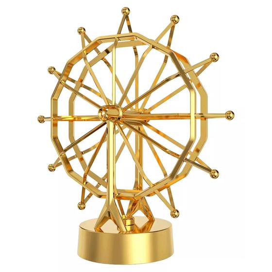 Imagem de Pendulo de Newton Roda Gigante Cinético USB Movimento Perpetuo Decoração de Mesa Geek Nerd