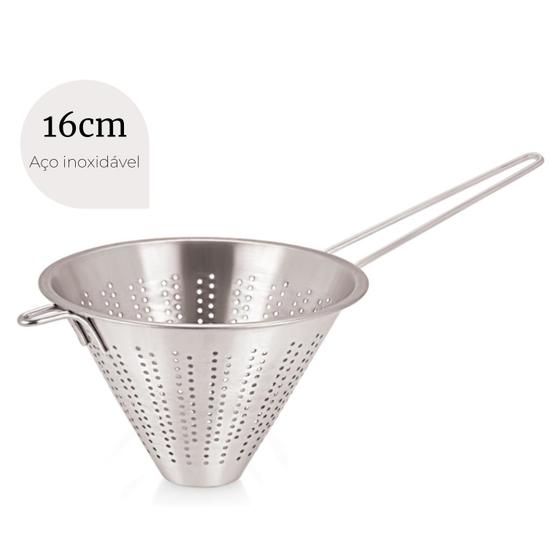 Peneira chinois Passador coador Chinoy Inox 16cm Mimo Style é boa?