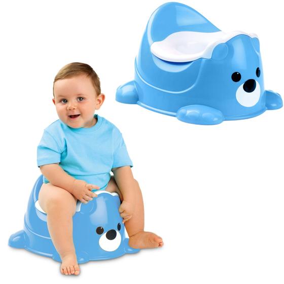 Imagem de Penico Infantil Urso Azul Menino Educativo Bebe Transição