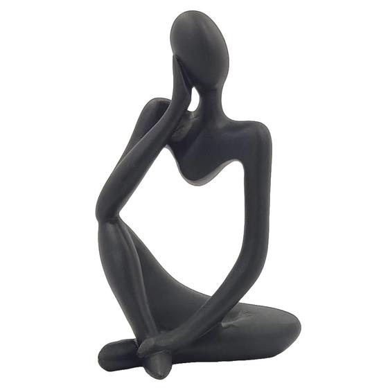 Imagem de Pensador Estatueta Decorativa Abstrata  Ornamento Elegante Thinker  DOL02