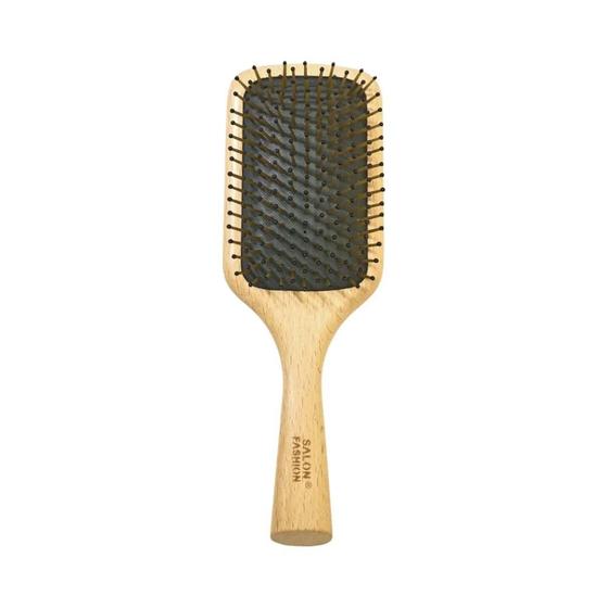 Imagem de Pente De Cabelo De Madeira Profissional, Almofada De Massagem, Escova De Cuidados Saudáveis com O