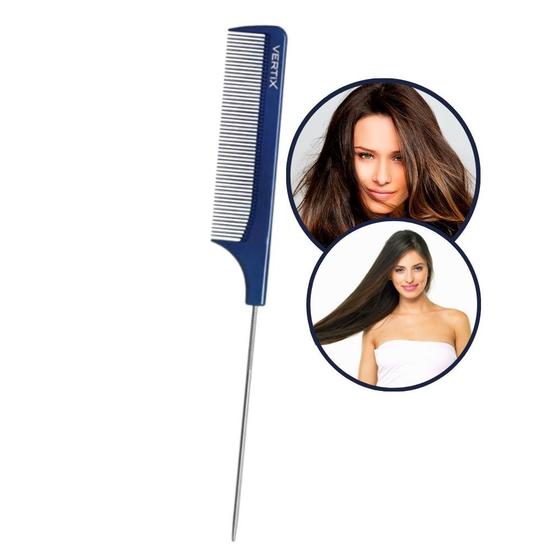 Imagem de Pente de Cabelo p/ Separação de Mechas e Procedimentos Químicos Profissional Vertix