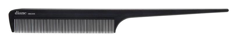 Imagem de Pente Diane Ionic Rat Tail, antiestático, dente fino, 20 cm, preto