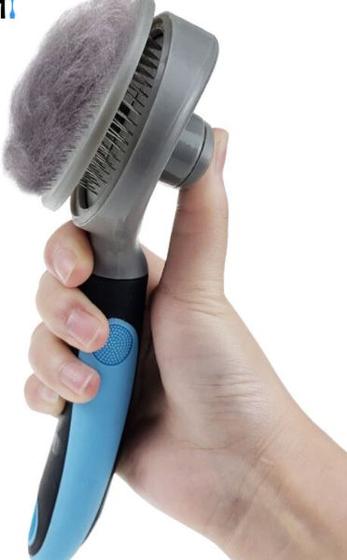 Imagem de Pente e Escova para Remover Pelos de Gato e Cão - Limpeza Rápida para Pelos Curtos