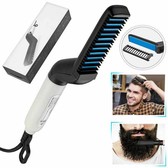 Imagem de Pente Eletrico Chapinha Modela Cabelo Curto E Longo