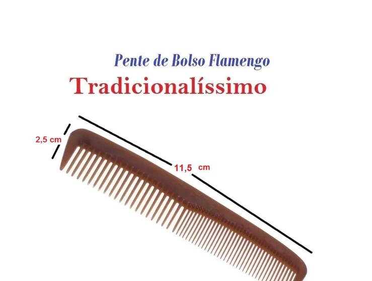 Imagem de Pente flamengo original kit c/ 3
