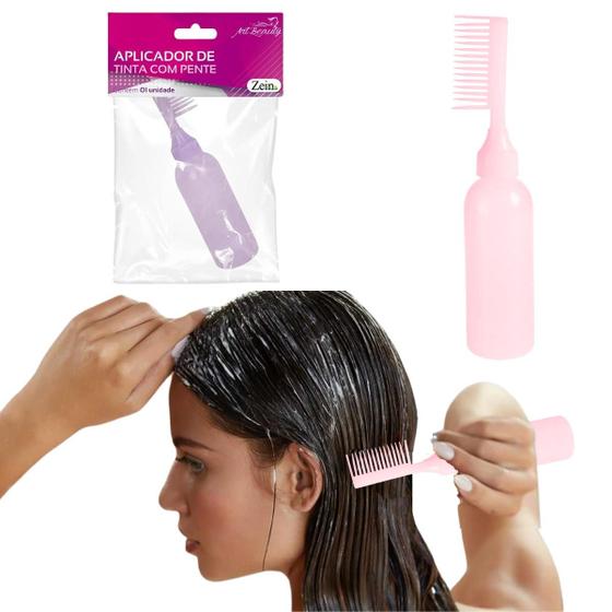 Imagem de Pente para Aplicação de Tinta de Cabelo - Profissional e Fácil de Usar