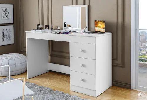 Penteadeira escrivaninha multifuncional 3 gavetas /espelho -100% mdf branco acet Menor preço em Penteadeira escrivaninha multifuncional 3 gavetas /espelho -100% mdf branco acet