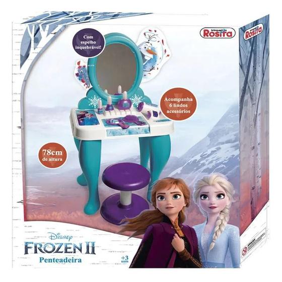 Imagem de Penteadeira Infantil Disney Frozen 2 Brinquedos Rosita
