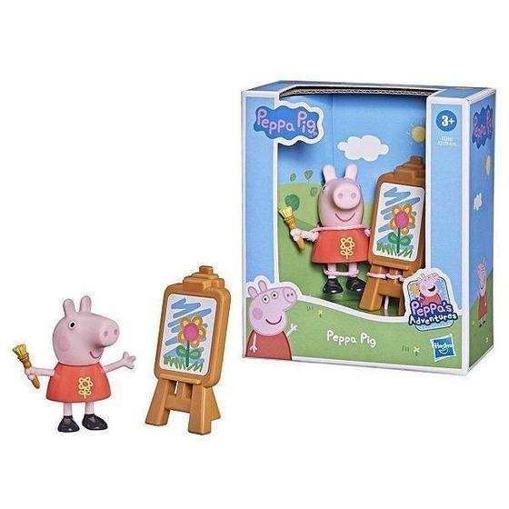 Imagem de Peppa Pig Amigos Divertidos Peppa Artista Hasbro Rosa