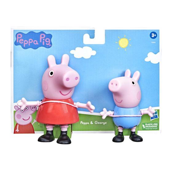 Imagem de Peppa pig figura peppa e george - hasbro f3656