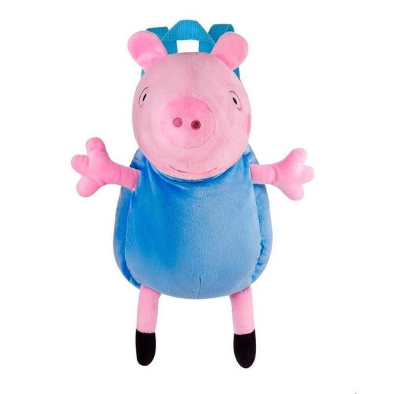 Imagem de Peppa Pig Mochila Pelúcia George Pig ul Br1693 - Multikids