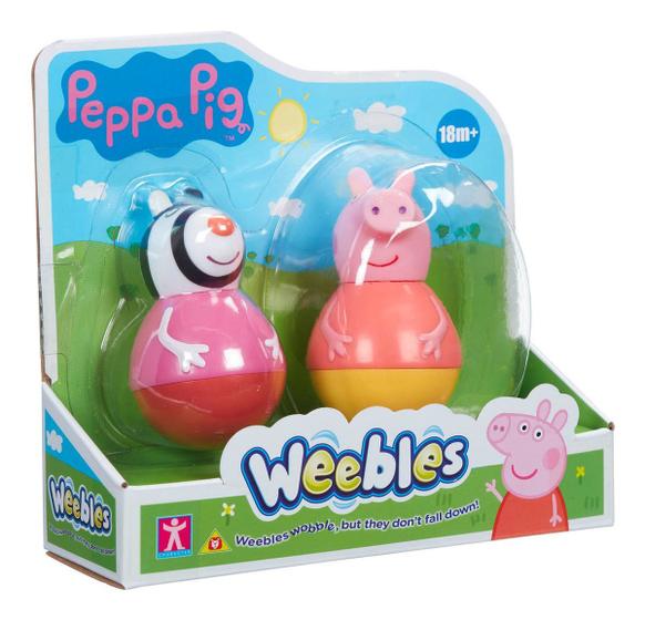 Imagem de Peppa Pig - Pack Com 2 Weebles De 8cm - Peppa E Zoe