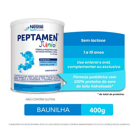 Imagem de PEPTAMEN JUNIOR  Baunilha Pó  400g ---