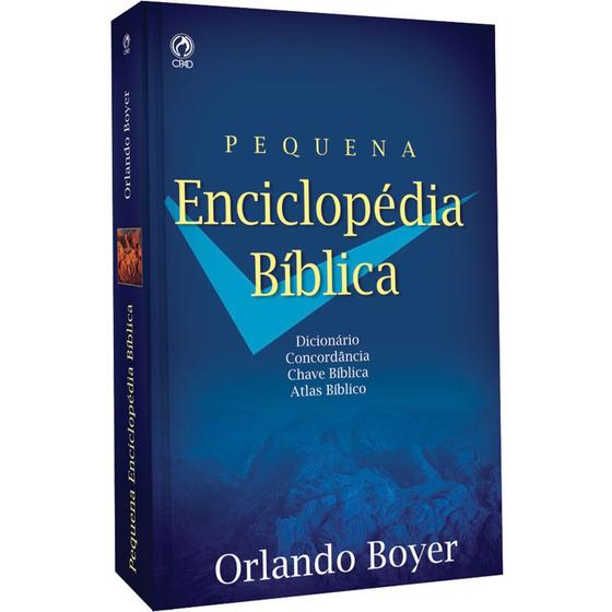 Imagem de pequena enciclopédia biblica capa brochura