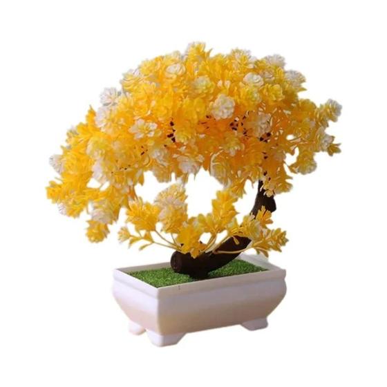 Imagem de Pequeno Árvore De Bonsai Artificial Plástico Flor Sala Mesa Decoração Casa Casamento Jardim