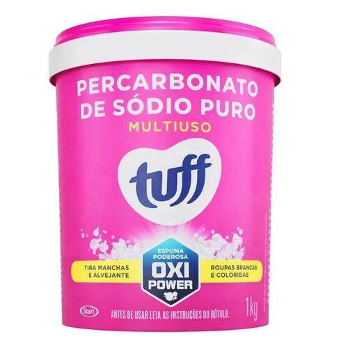 Percarbonato De Sódio 100% Puro 1kg Tuff - Tira Manchas Difíceis De Roupas Brancas E Coloridas