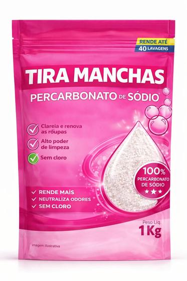 Percarbonato de sodio branqueador sujeiras pesadas 1kg