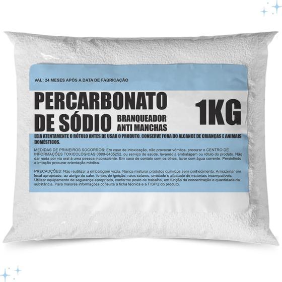 Imagem de Percarbonato de sódio para limpeza em geral, clareador de roupas - 1kg