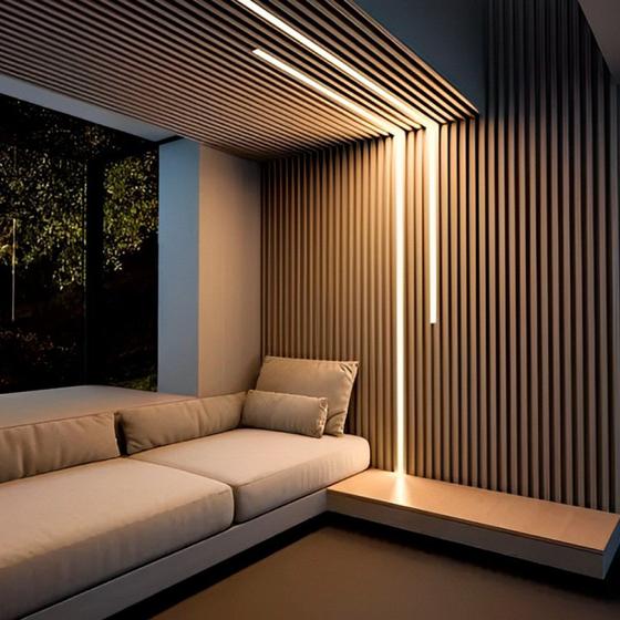 Perfil de 3 Metro de Sobrepor 33x28mm sem Fita de Led - Irmãos Decoração Imagem de Perfil de 3 Metro de Sobrepor 33x28mm sem Fita de Led