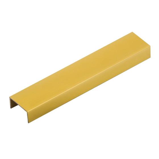 Imagem de Perfil de Alumínio para Acabamento 10mm X 2,0cm Luxor Golden Matte Viscardi Dourado Fosco