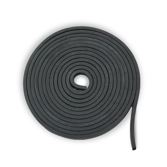 Imagem de Perfil de Borracha Esponjoso Menco 20mmx10mm - 10m - Preto