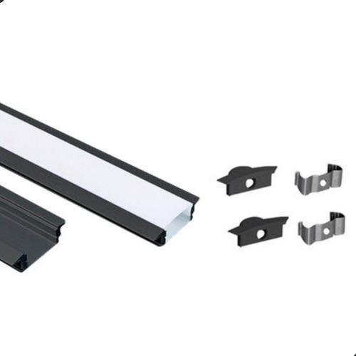 Perfil De Led Embutir 24mm Slim 1,5m De Aluminio Para Gesso - Vled Imagem de Perfil De Led Embutir 24mm Slim 1,5m De Aluminio Para Gesso