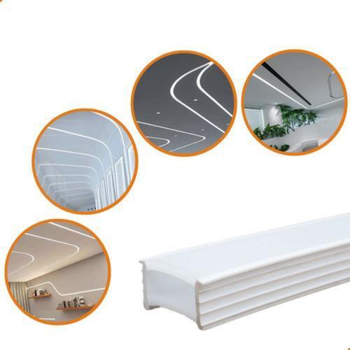 Imagem de Perfil De Led Flexível Embutir Blindado 15m Ip68 Sem Emenda