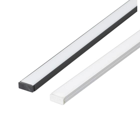 Perfil de Led Reforçado Sobrepor 17x7mm 1m para Fita de Led Pasilux Imagem de Perfil de Led Reforçado Sobrepor 17x7mm 1m para Fita de Led Pasilux