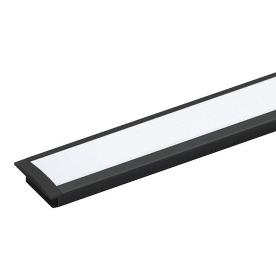 Imagem de Perfil LED EMB PTO p/ Madeira 2m 9,6W/m 4000K 12V Mister LED